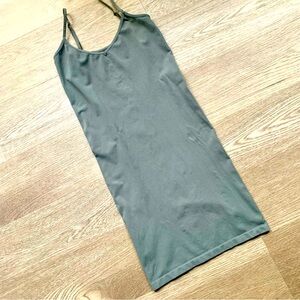 NWOT Free People Intimately Gray V-neck Slip Dress/Tank